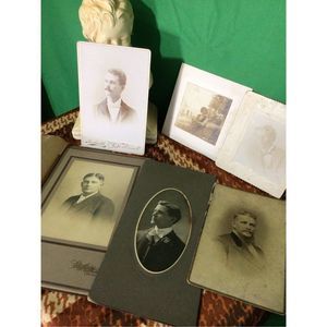 Antique Cabinet Photos All Men 6 PC Photos Bundle